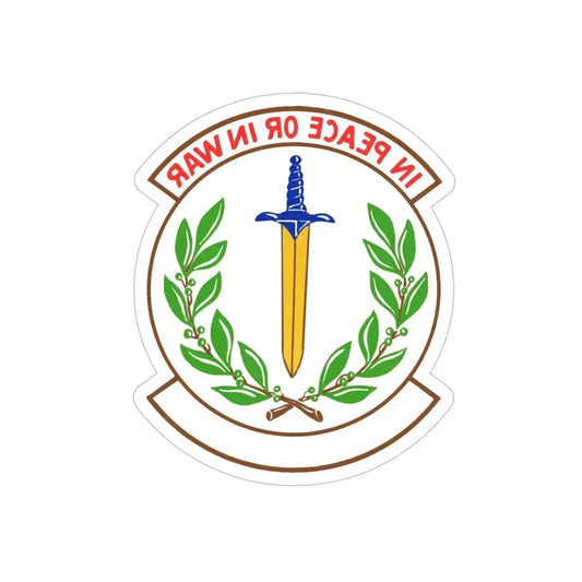 355 Security Forces Squadron ACC (U.S. Air Force) REVERSE PRINT Transparent Die-Cut STICKER 6 Inch Die-Cut Transparent - The Sticker Space