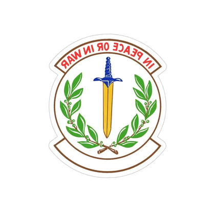 355 Security Forces Squadron ACC (U.S. Air Force) REVERSE PRINT Transparent Die-Cut STICKER - The Sticker Space