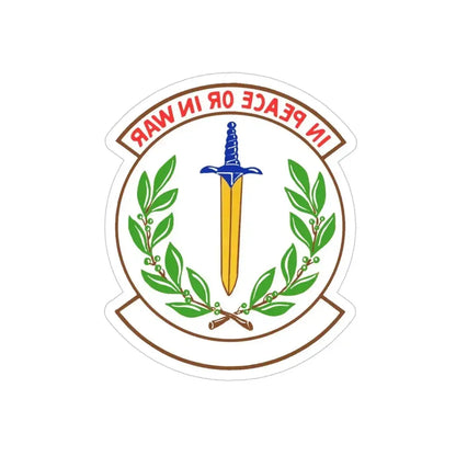 355 Security Forces Squadron ACC (U.S. Air Force) REVERSE PRINT Transparent Die-Cut STICKER - The Sticker Space