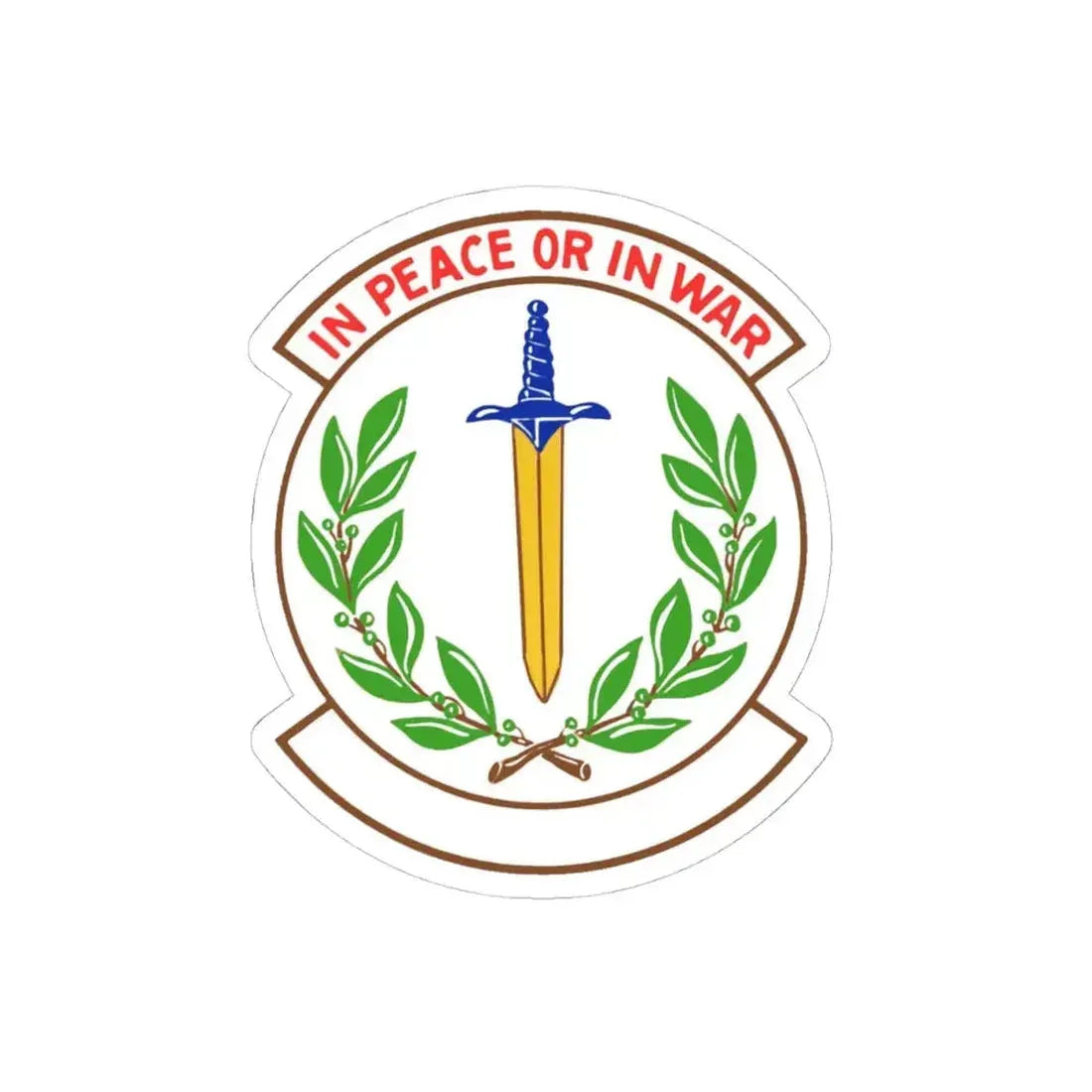 355 Security Forces Squadron ACC (U.S. Air Force) STICKER Vinyl Kiss-Cut Decal 4 Inch White - The Sticker Space