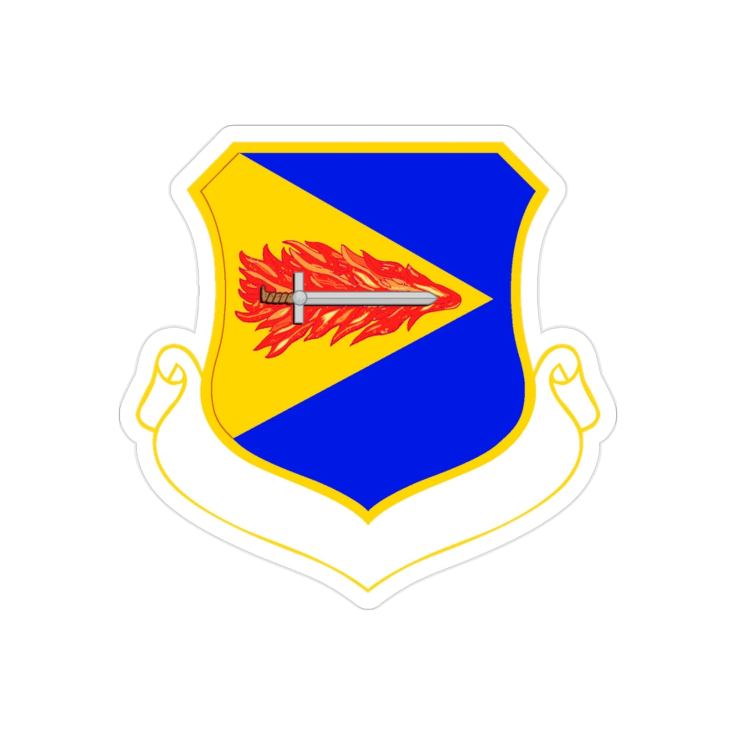 355 Wing ACC (U.S. Air Force) REVERSE PRINT Transparent STICKER-2" × 2"-The Sticker Space