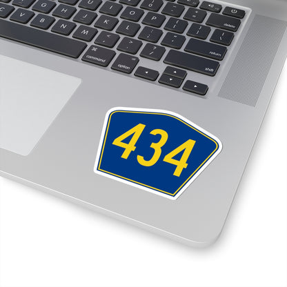 PR secondary 434 (Puerto Rico) (Road Sign) STICKER Vinyl Kiss-Cut Decal