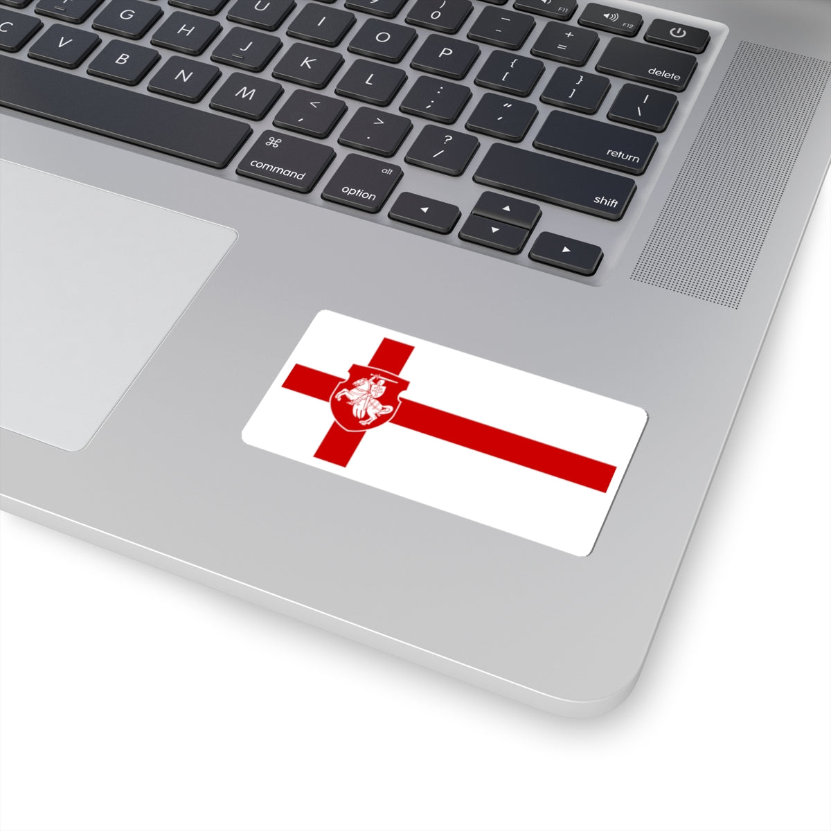 Proposed flag of Belarus 1992 (Belarus) (Coat of Arms) STICKER Vinyl Kiss-Cut Decal