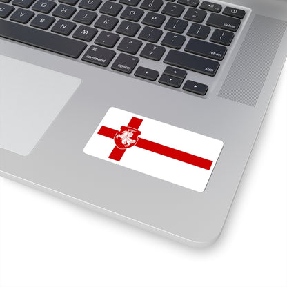 Proposed flag of Belarus 1992 (Belarus) (Coat of Arms) STICKER Vinyl Kiss-Cut Decal