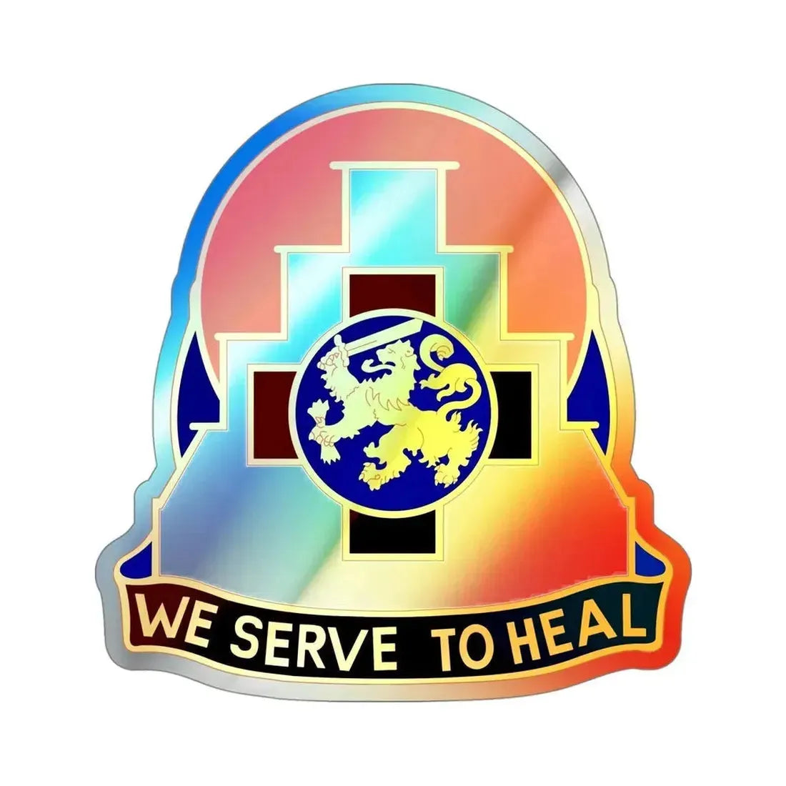 356 Field Hospital (U.S. Army) Holographic STICKER Die-Cut Vinyl Decal - The Sticker Space