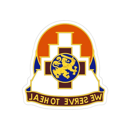 356 Field Hospital (U.S. Army) REVERSE PRINT Transparent Die-Cut STICKER 6 Inch Die-Cut Transparent - The Sticker Space