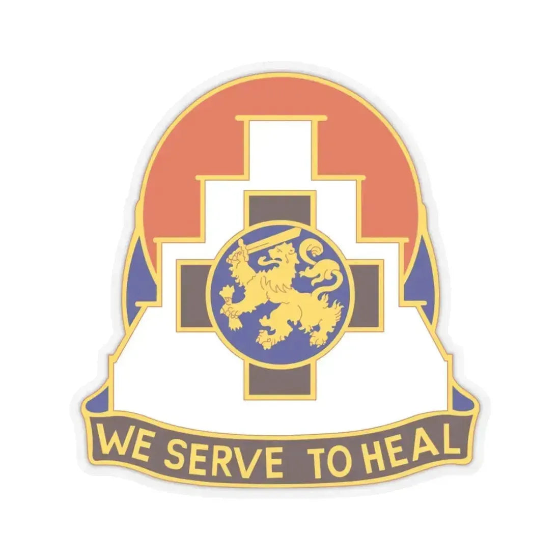 356 Field Hospital (U.S. Army) STICKER Vinyl Kiss-Cut Decal 3 Inch Transparent - The Sticker Space