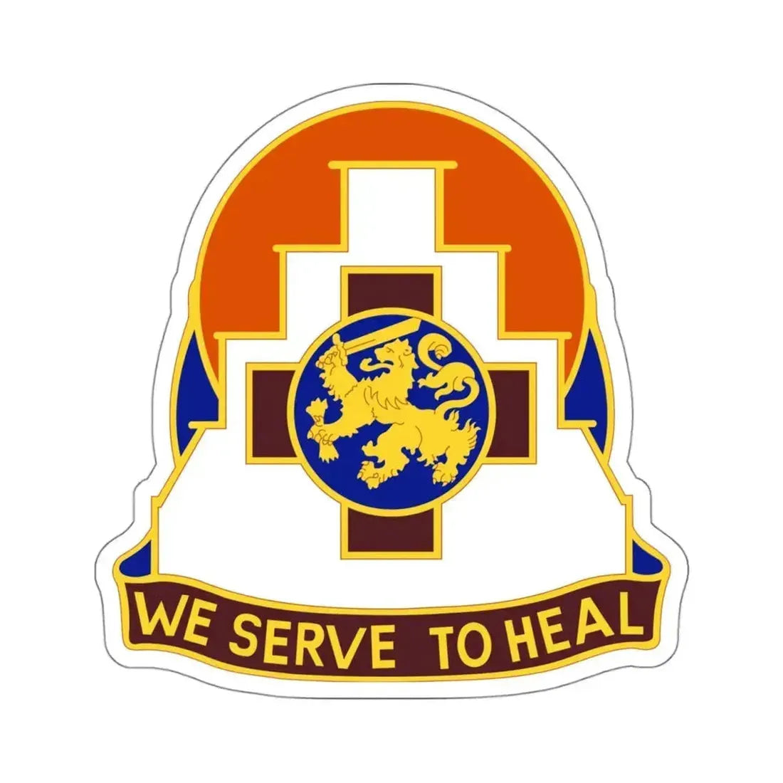 356 Field Hospital (U.S. Army) STICKER Vinyl Kiss-Cut Decal 4 Inch White - The Sticker Space