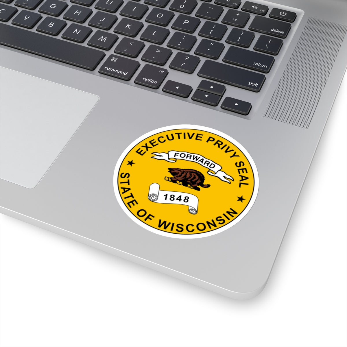 Privy Seal of Wisconsin - STICKER Vinyl Kiss-Cut Decal