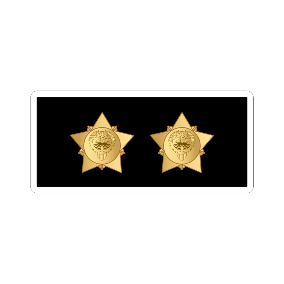 06. KNF CWO (Kuwait) (Military Rank) STICKER Vinyl Kiss-Cut Decal