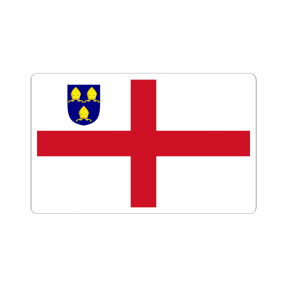 Flag of the Diocese of Norwich (England) STICKER Vinyl Kiss-Cut Decal
