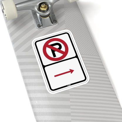 PBOT Road sign P1000R (Oregon) (Road Sign) STICKER Vinyl Kiss-Cut Decal