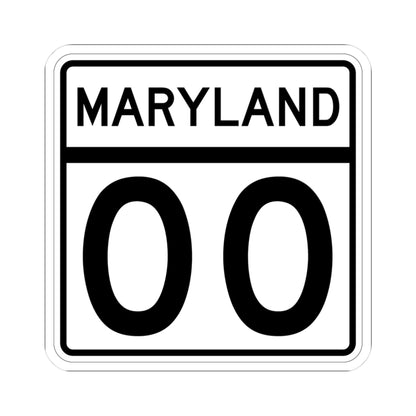 MD template (Maryland) (Road Sign) STICKER Vinyl Kiss-Cut Decal
