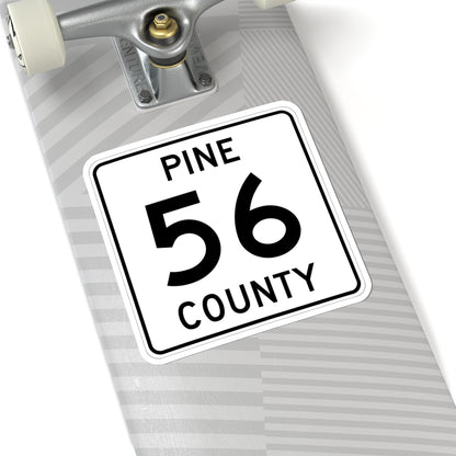 Pine County Route 56 MN (Minnesota) (Road Sign) STICKER Vinyl Kiss-Cut Decal