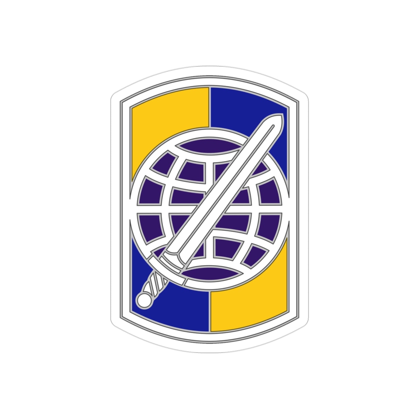 358 Civil Affairs Brigade 2 (U.S. Army) REVERSE PRINT Transparent STICKER-3 Inch-The Sticker Space