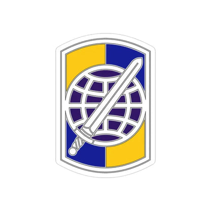 358 Civil Affairs Brigade 2 (U.S. Army) REVERSE PRINT Transparent Die-Cut STICKER 4 Inch Die-Cut Transparent - The Sticker Space
