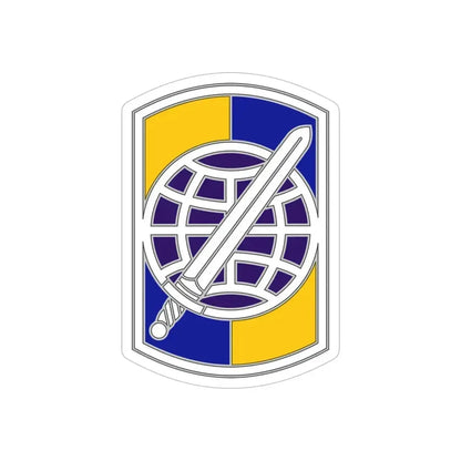 358 Civil Affairs Brigade 2 (U.S. Army) REVERSE PRINT Transparent Die-Cut STICKER 5 Inch Die-Cut Transparent - The Sticker Space