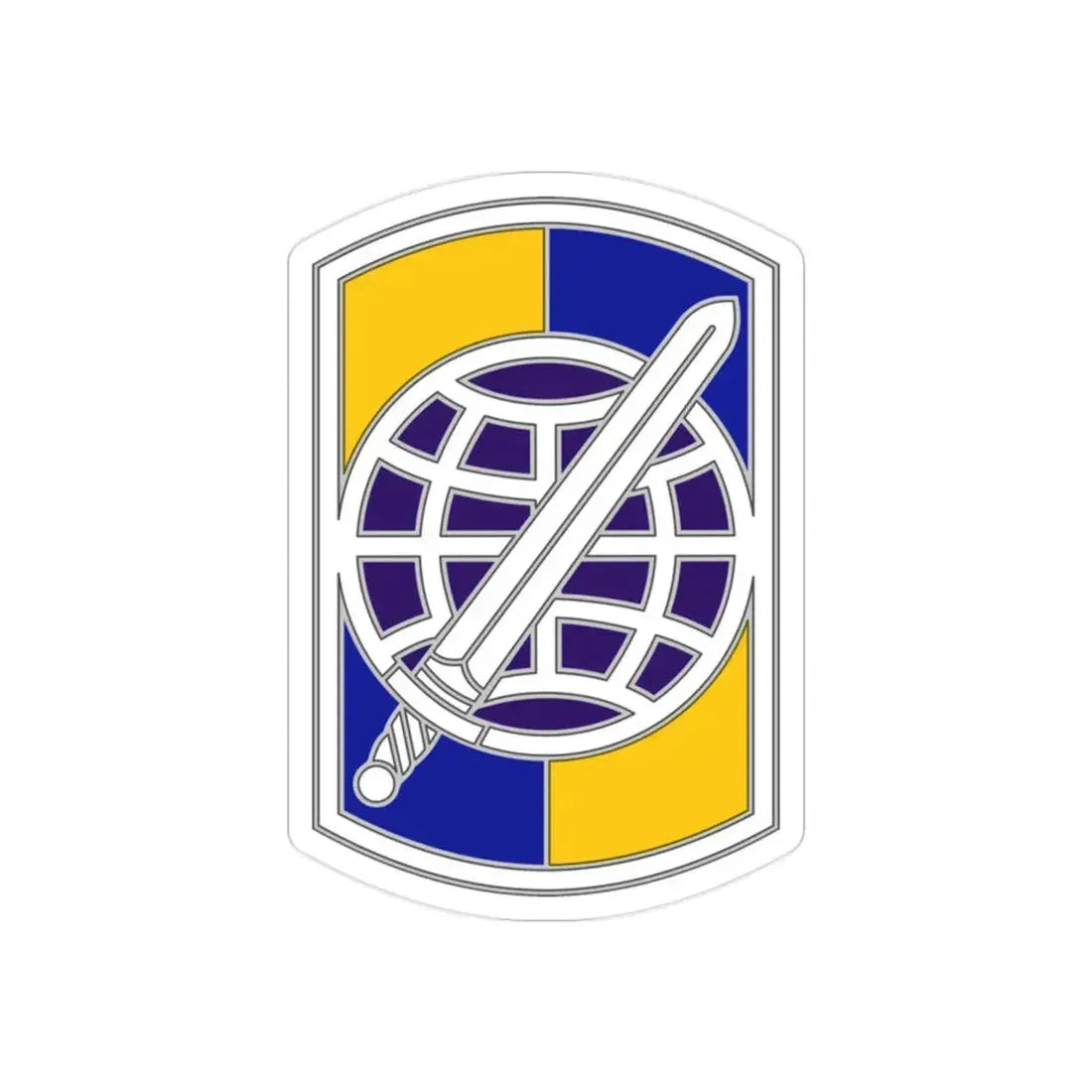 358 Civil Affairs Brigade 2 (U.S. Army) REVERSE PRINT Transparent Die-Cut STICKER - The Sticker Space