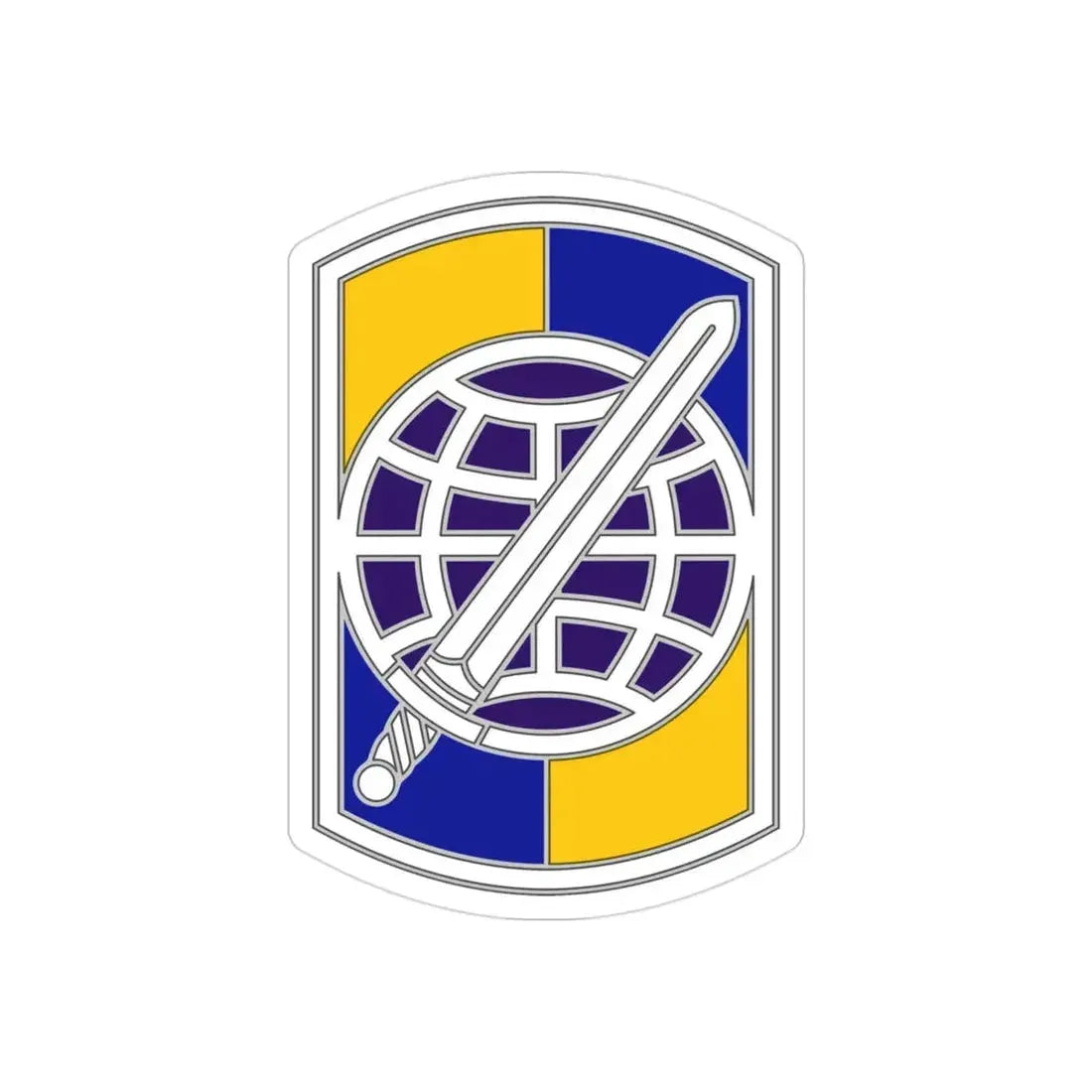 358 Civil Affairs Brigade 2 (U.S. Army) REVERSE PRINT Transparent Die-Cut STICKER - The Sticker Space