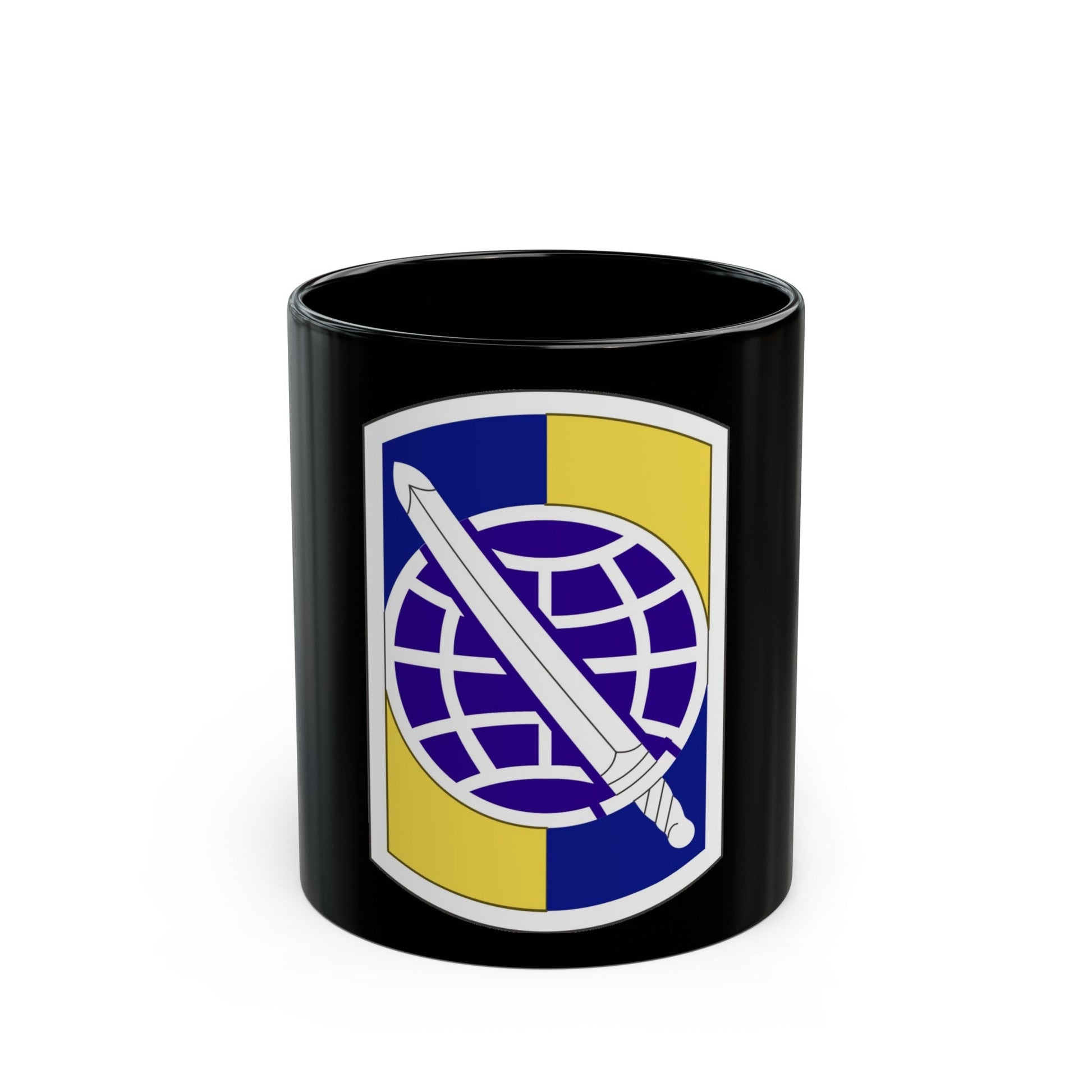 358 Civil Affairs Brigade (U.S. Army) Black Coffee Mug-11oz-The Sticker Space