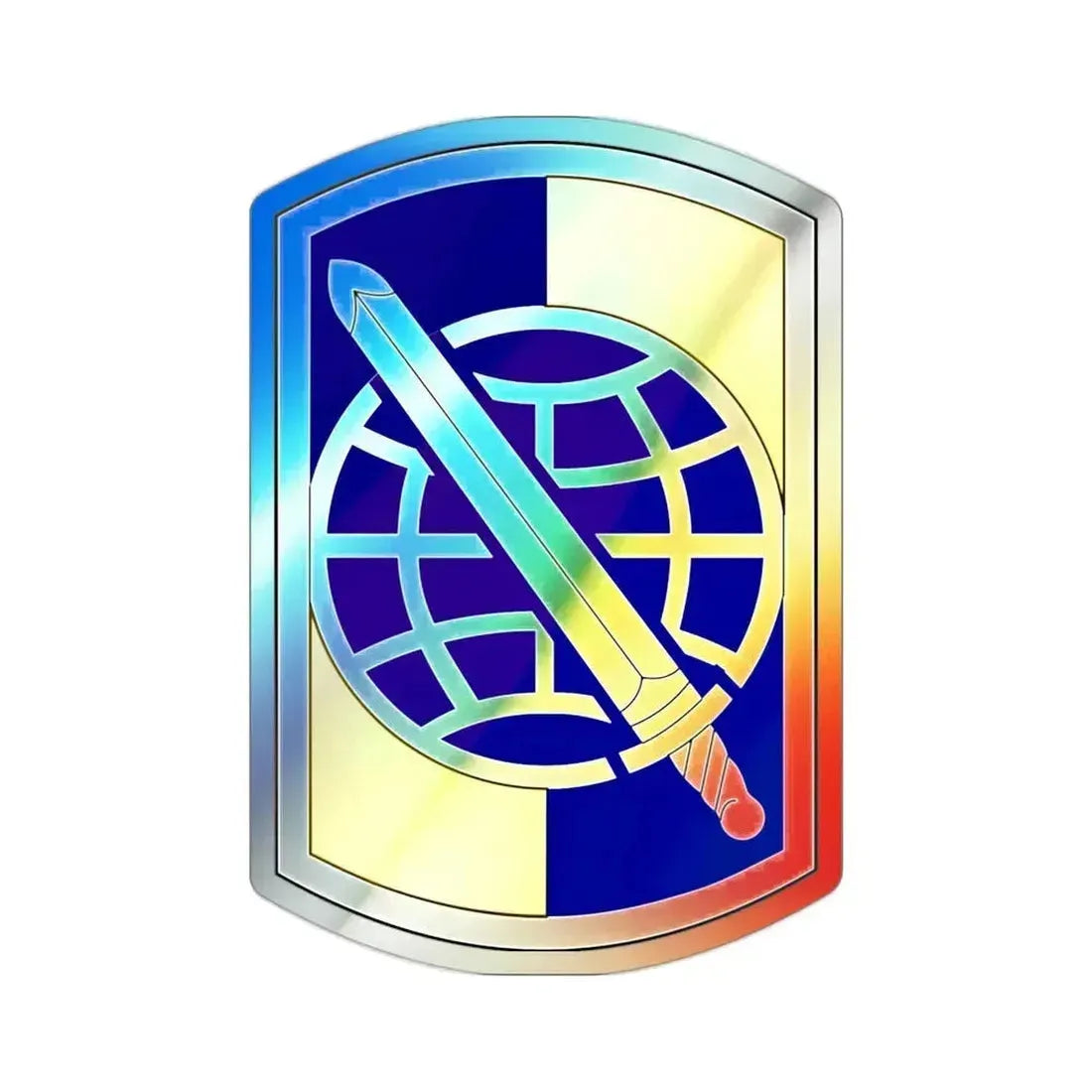 358 Civil Affairs Brigade (U.S. Army) Holographic STICKER Die-Cut Vinyl Decal 2 Inch Holographic - The Sticker Space