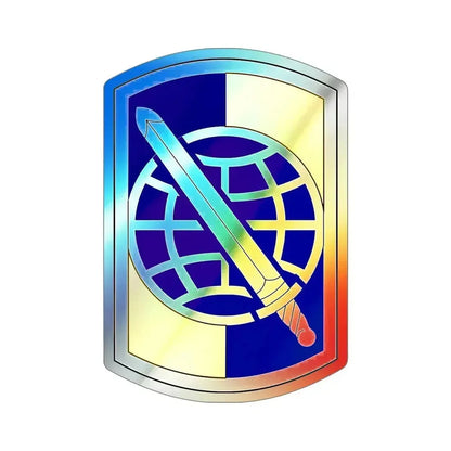 358 Civil Affairs Brigade (U.S. Army) Holographic STICKER Die-Cut Vinyl Decal 6 Inch Holographic - The Sticker Space