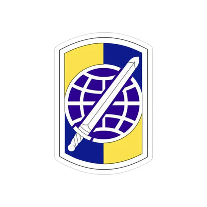 358 Civil Affairs Brigade (U.S. Army) REVERSE PRINT Transparent Die-Cut STICKER 3 Inch Die-Cut Transparent - The Sticker Space