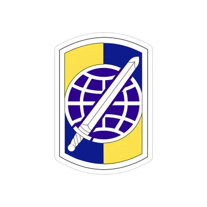 358 Civil Affairs Brigade (U.S. Army) REVERSE PRINT Transparent Die-Cut STICKER 4 Inch Die-Cut Transparent - The Sticker Space