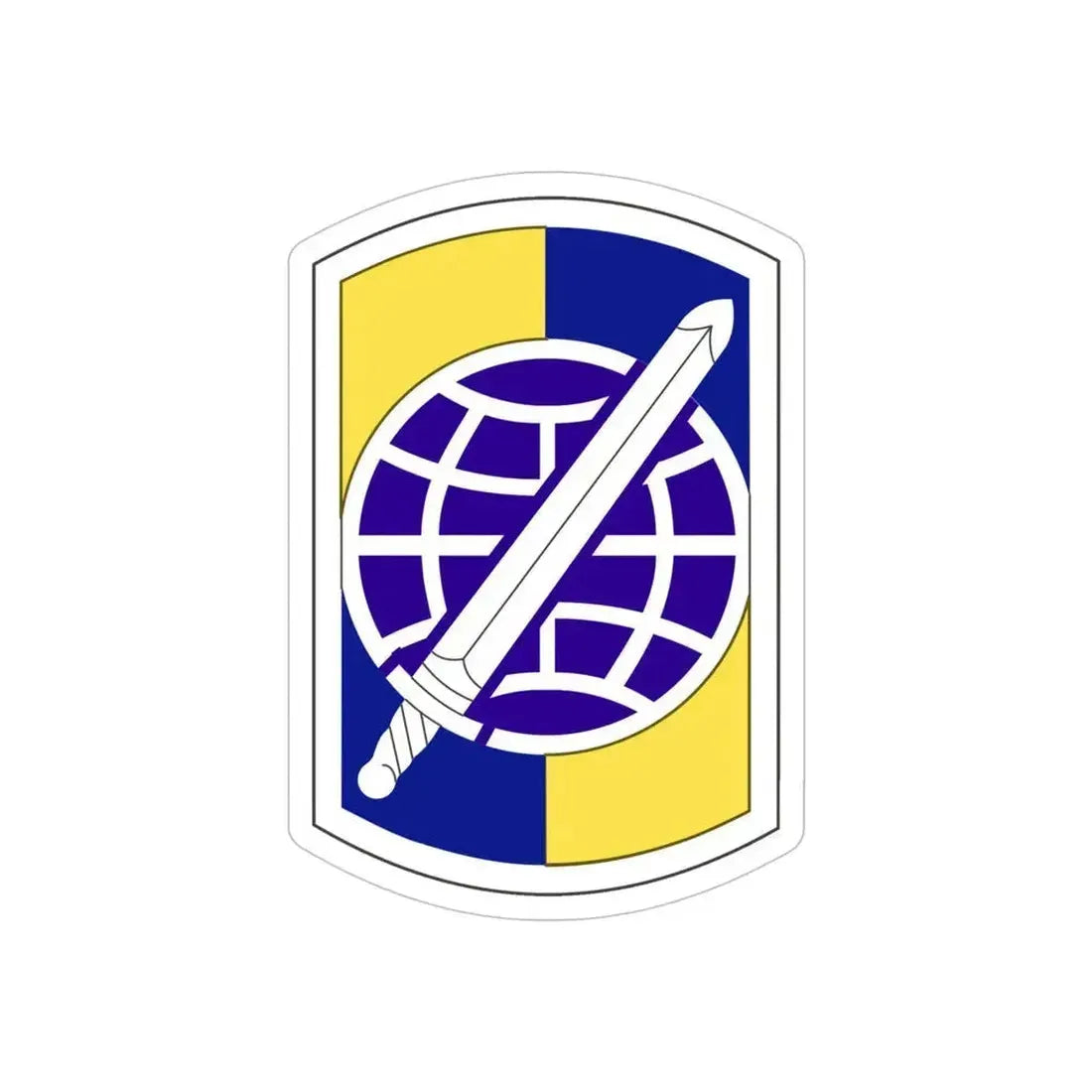 358 Civil Affairs Brigade (U.S. Army) REVERSE PRINT Transparent Die-Cut STICKER 5 Inch Die-Cut Transparent - The Sticker Space