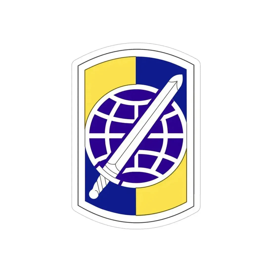 358 Civil Affairs Brigade (U.S. Army) REVERSE PRINT Transparent Die-Cut STICKER 6 Inch Die-Cut Transparent - The Sticker Space