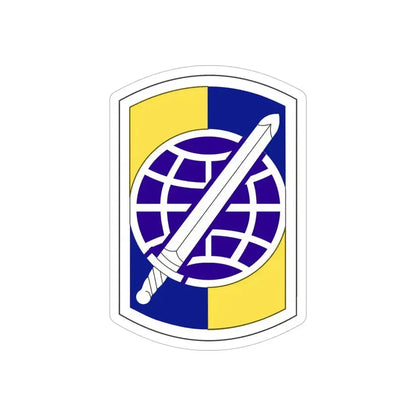 358 Civil Affairs Brigade (U.S. Army) REVERSE PRINT Transparent Die-Cut STICKER 6 Inch Die-Cut Transparent - The Sticker Space