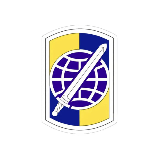 358 Civil Affairs Brigade (U.S. Army) REVERSE PRINT Transparent Die-Cut STICKER 6 Inch Die-Cut Transparent - The Sticker Space