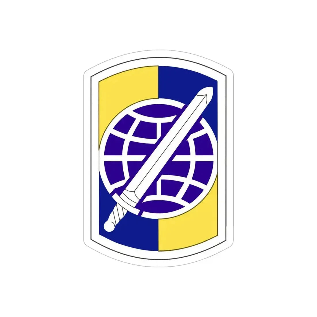 358 Civil Affairs Brigade (U.S. Army) REVERSE PRINT Transparent Die-Cut STICKER - The Sticker Space