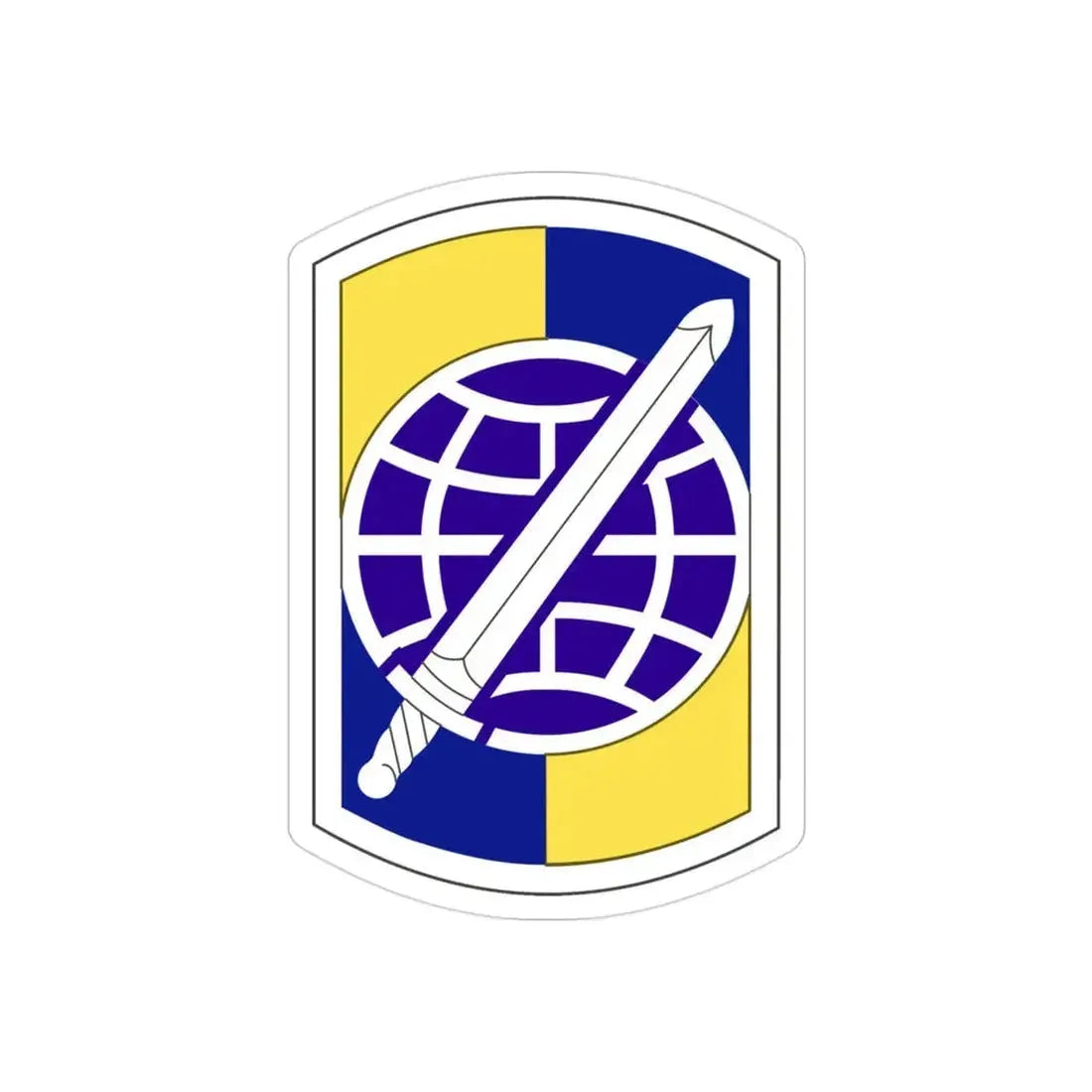 358 Civil Affairs Brigade (U.S. Army) REVERSE PRINT Transparent Die-Cut STICKER - The Sticker Space