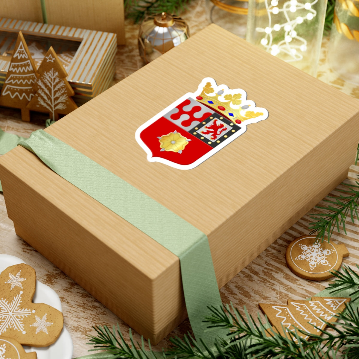 Berg en Dal wapen (Netherlands) (Coat of Arms) STICKER Vinyl Kiss-Cut Decal