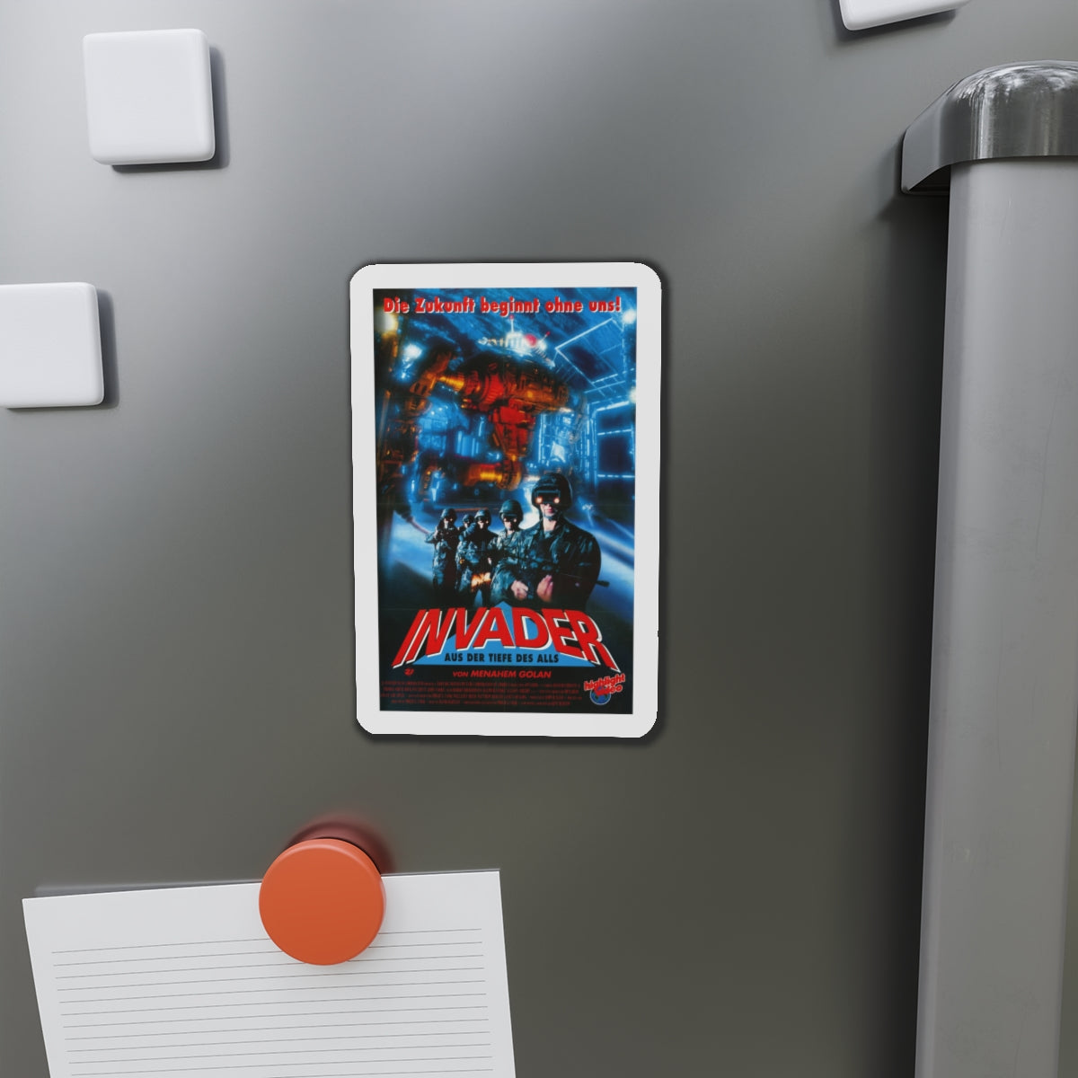 INVADER 1991 Movie Poster - Refrigerator Magnet-The Sticker Space