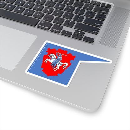 Banner of Bieraście Voivodeship (Belarus) (Coat of Arms) STICKER Vinyl Kiss-Cut Decal