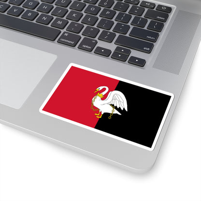 County Flag of Buckinghamshire (England) STICKER Vinyl Kiss-Cut Decal