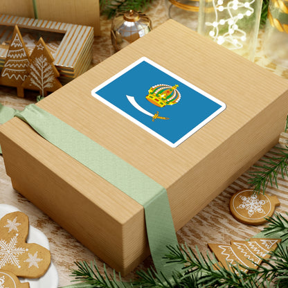 Flag of Astrakhan Oblast (Russia) STICKER Vinyl Kiss-Cut Decal