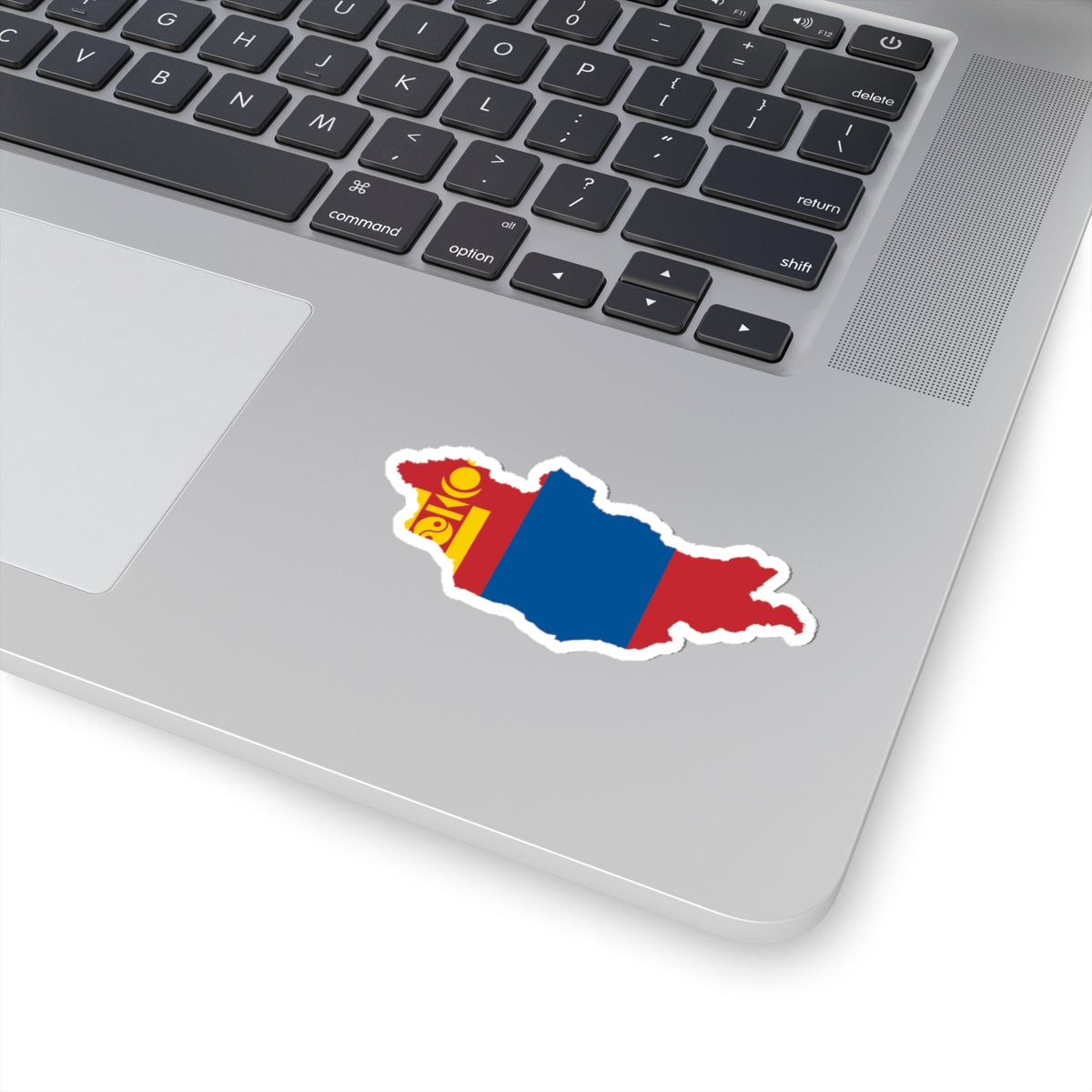 Flag-map of Mongolia (Mongolia) STICKER Vinyl Kiss-Cut Decal