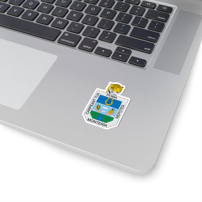 Escudo de Montería (Colombia) (Coat of Arms) STICKER Vinyl Kiss-Cut Decal