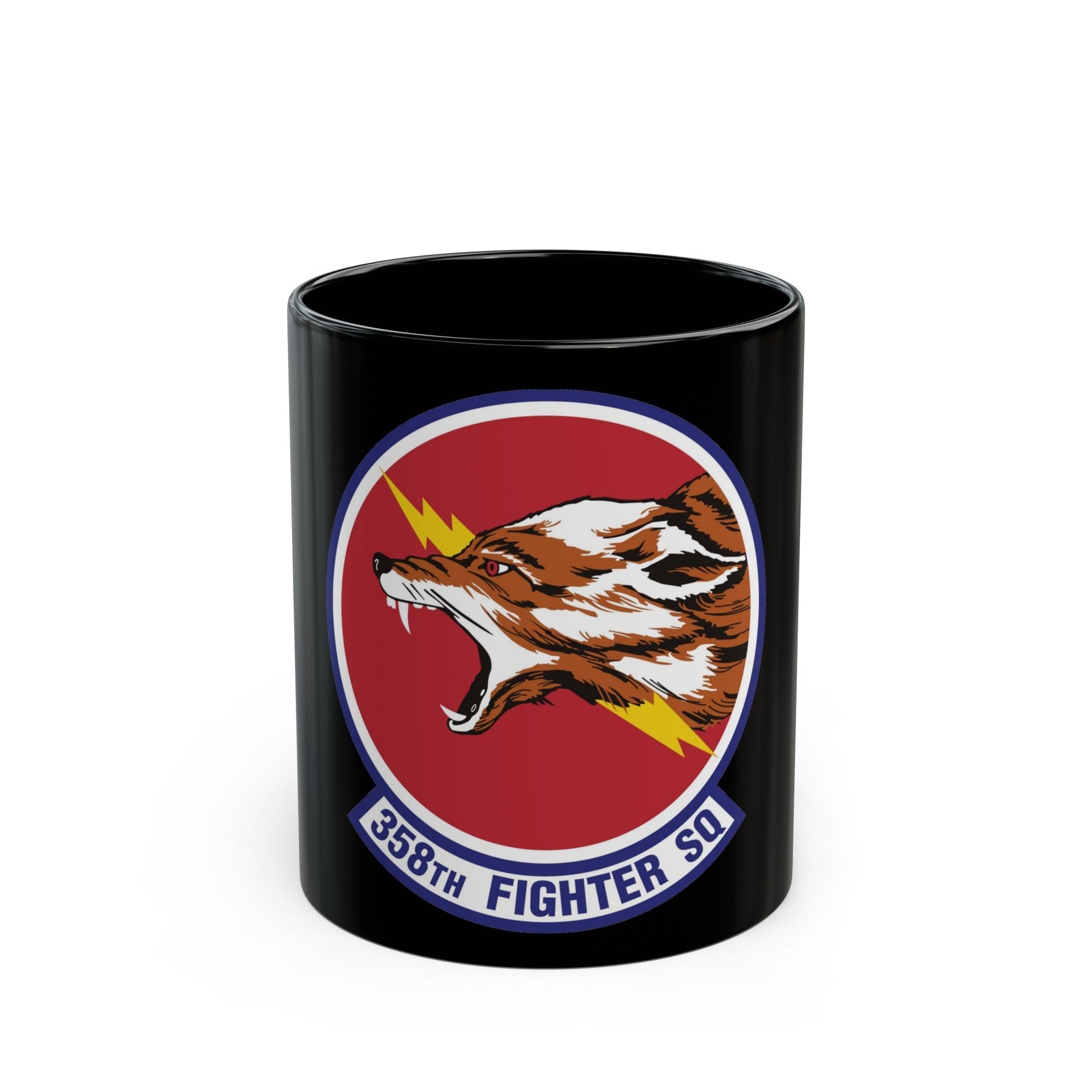 358th Fighter Squadron (U.S. Air Force) Black Coffee Mug-11oz-The Sticker Space