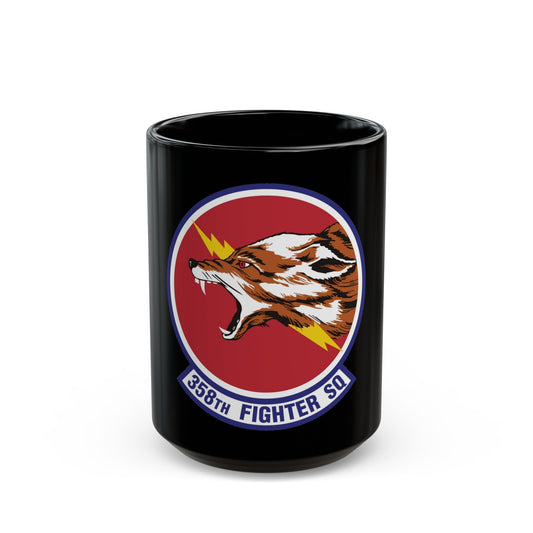 358th Fighter Squadron (U.S. Air Force) Black Coffee Mug-15oz-The Sticker Space