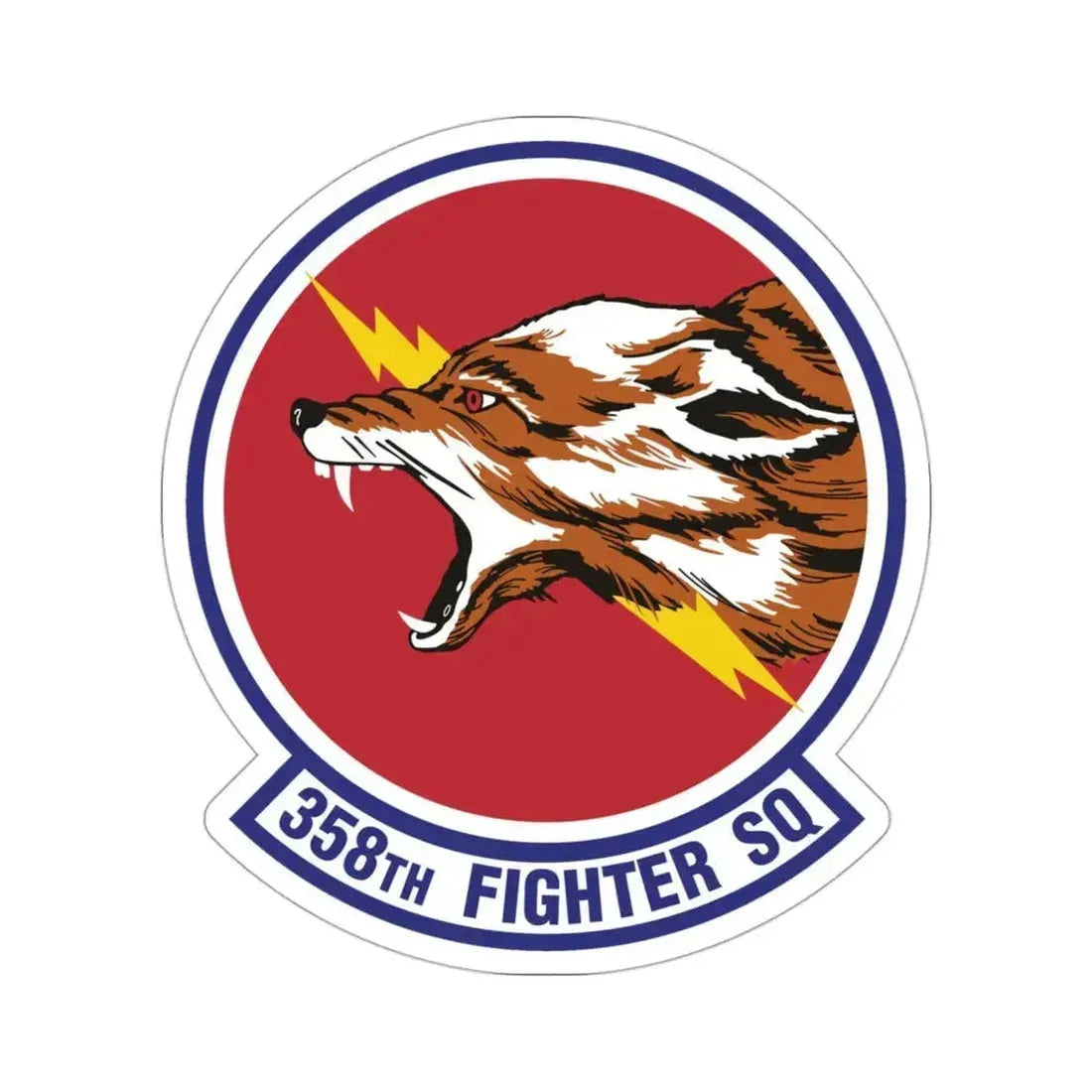 358th Fighter Squadron (U.S. Air Force) STICKER Vinyl Die-Cut Decal 3 Inch - The Sticker Space
