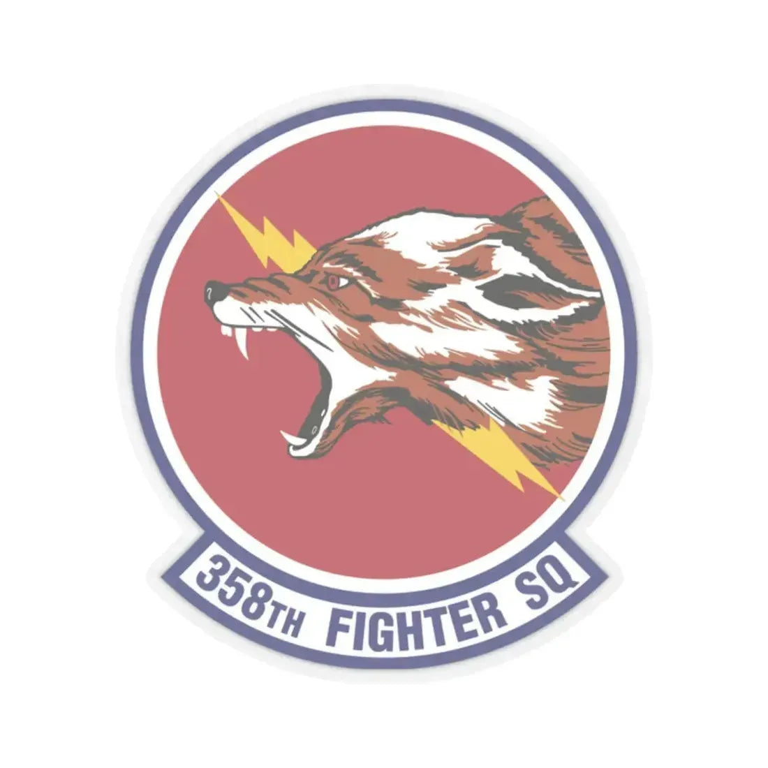 358th Fighter Squadron (U.S. Air Force) STICKER Vinyl Kiss-Cut Decal 2 Inch Transparent - The Sticker Space