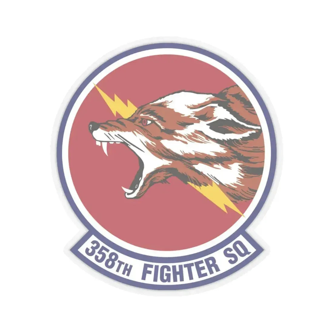 358th Fighter Squadron (U.S. Air Force) STICKER Vinyl Kiss-Cut Decal 4 Inch Transparent - The Sticker Space