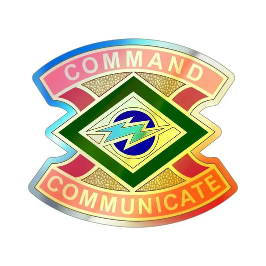 359 Signal Brigade 2 (U.S. Army) Holographic STICKER Die-Cut Vinyl Decal 6 Inch Holographic - The Sticker Space
