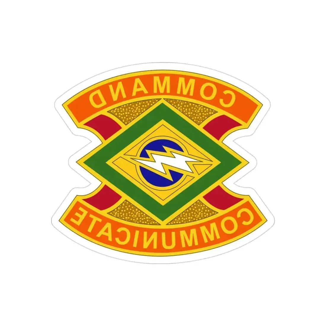 359 Signal Brigade 2 (U.S. Army) REVERSE PRINT Transparent Die-Cut STICKER 3 Inch Die-Cut Transparent - The Sticker Space