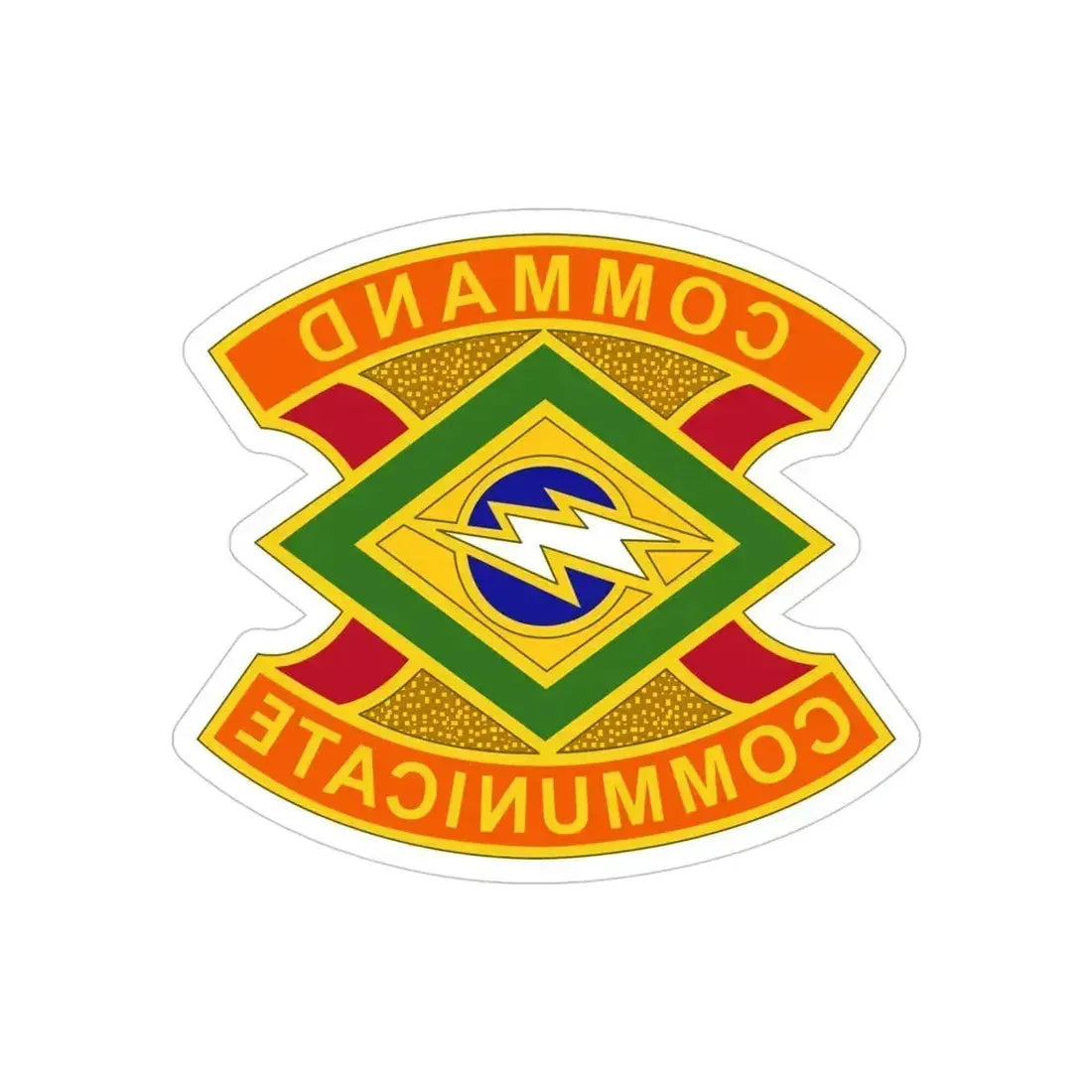 359 Signal Brigade 2 (U.S. Army) REVERSE PRINT Transparent Die-Cut STICKER 4 Inch Die-Cut Transparent - The Sticker Space