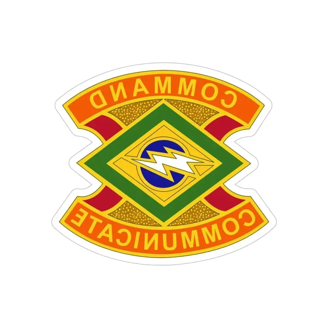 359 Signal Brigade 2 (U.S. Army) REVERSE PRINT Transparent Die-Cut STICKER 5 Inch Die-Cut Transparent - The Sticker Space